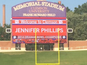 Clemson Welcomes Jennifer Phillips, 2014